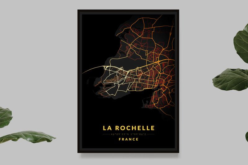 La Rochelle - Carte Vintage