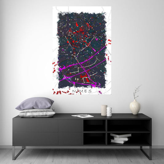 Nimes - PopArt Map