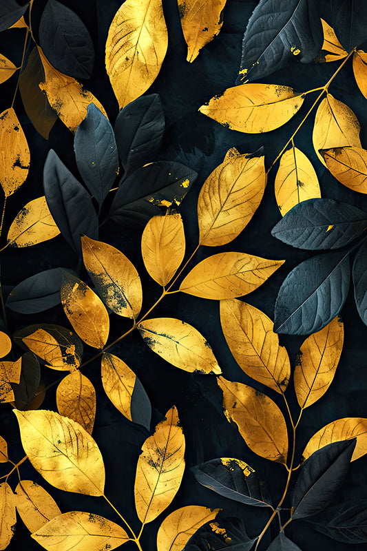Bright golden leaves