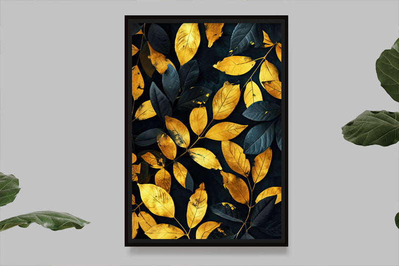 Bright golden leaves