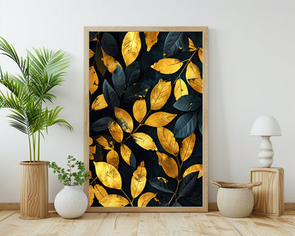 Bright golden leaves