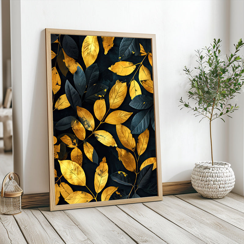 Bright golden leaves