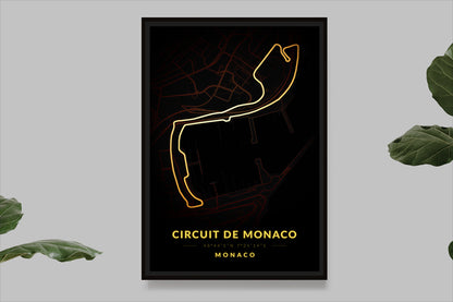 Circuit de Monaco - Monaco - Carte Vintage