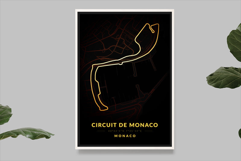 Circuit de Monaco - Monaco - Carte Vintage