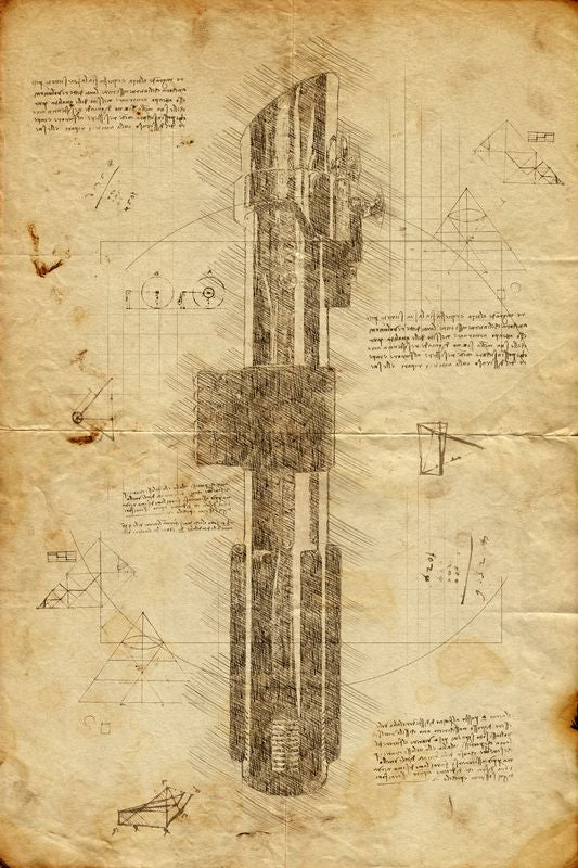 Lightsaber - Star Wars - Da Vinci Style