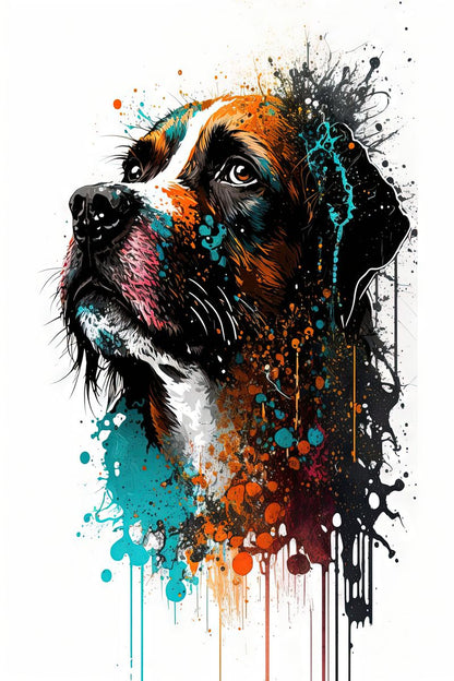 Dog I - Splash Paint