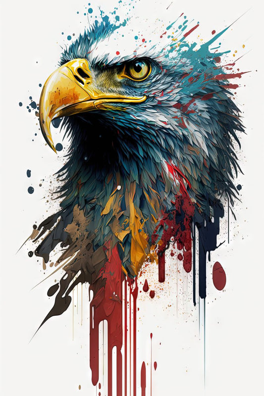 Eagle I - Splash Paint - Artwork