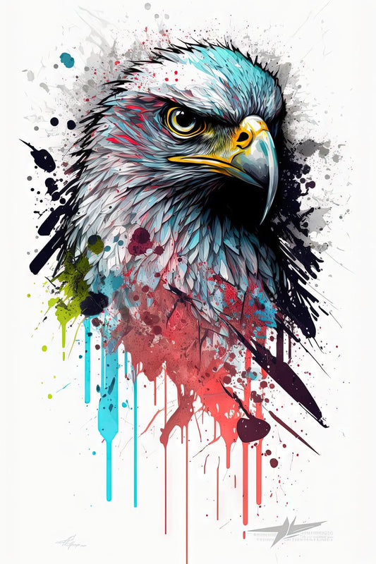 Eagle II - Splash Paint - Artwork