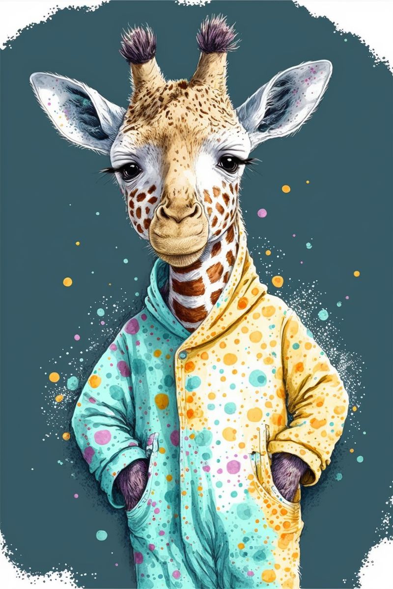 Girafe II - Splash Paint