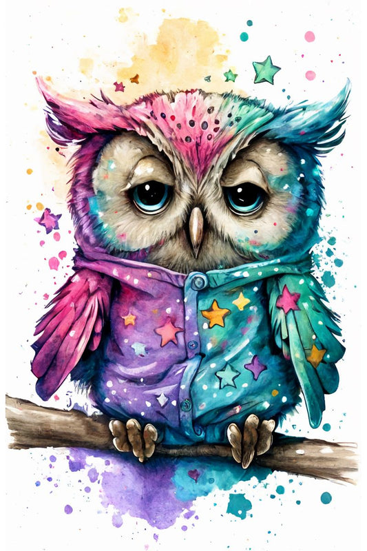 Owl - Splash Paint