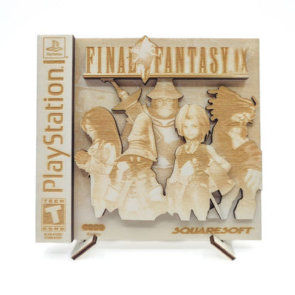 Final Fantasy IX - Decorative PS1 Wooden Cartridge