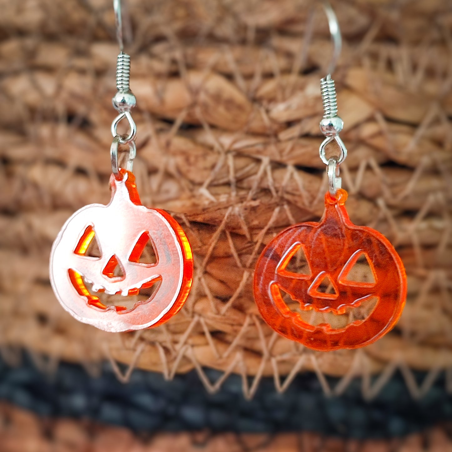 Boucles d'oreilles citrouille pour Halloween