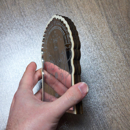 Miroir gravé Porte de Durin Moria lumineux – Seigneur des Anneaux