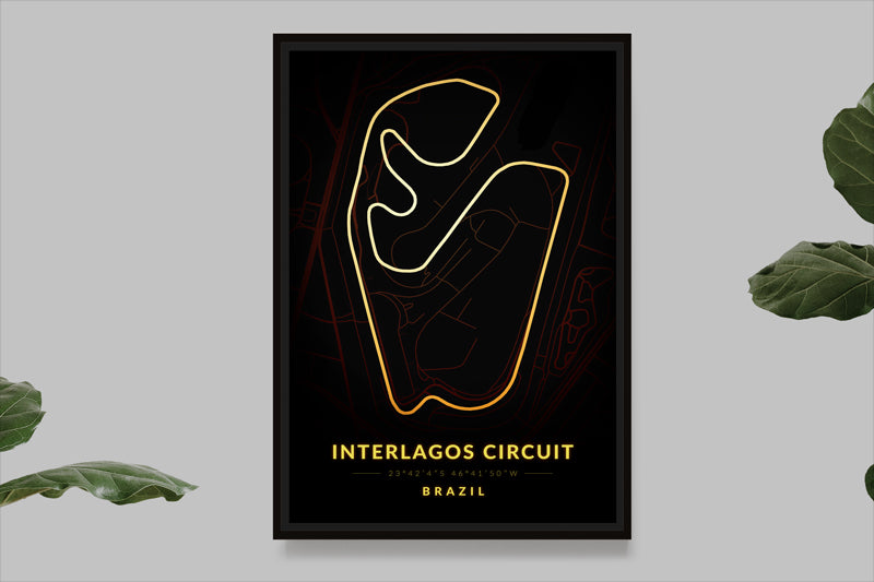 Interlagos Circuit - Brazil - Carte Vintage