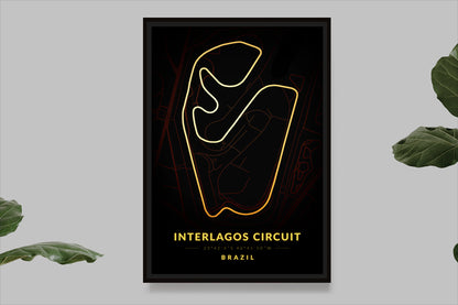 Interlagos Circuit - Brazil - Carte Vintage