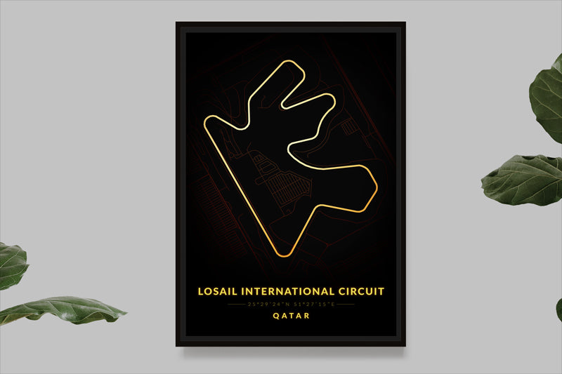 Losail International Circuit - Qatar - Carte Vintage