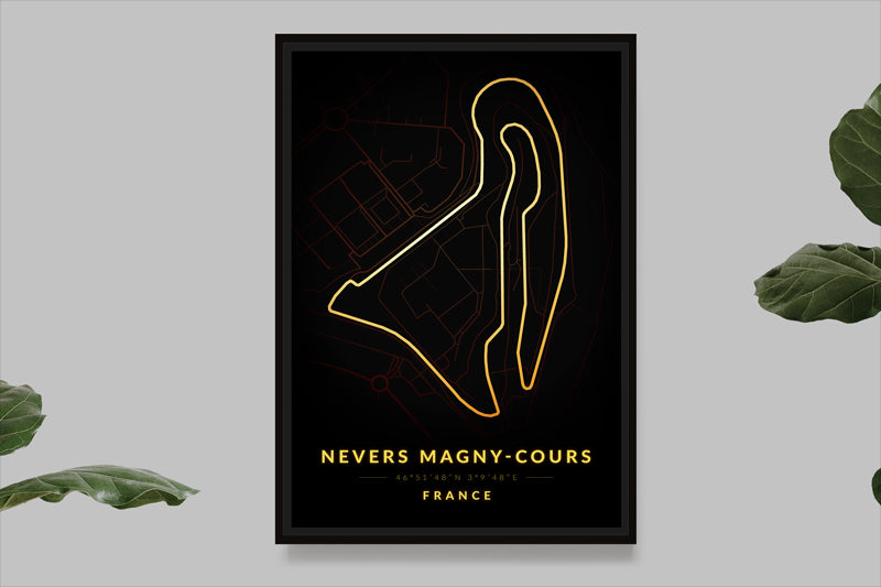 Nevers Magny-Cours - France - Carte Vintage