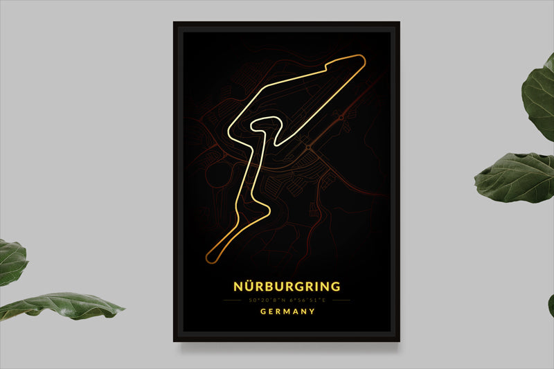 Nurburgring - Germany - Carte Vintage
