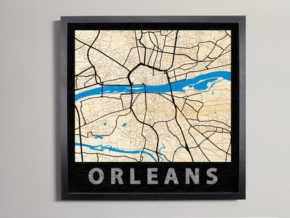 Orléans - Wooden map