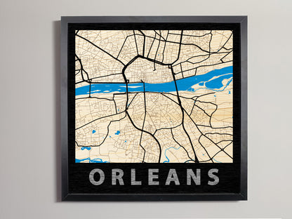 Orléans - Wooden map