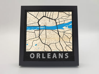 Orléans - Wooden map