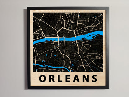 Orléans - Wooden map