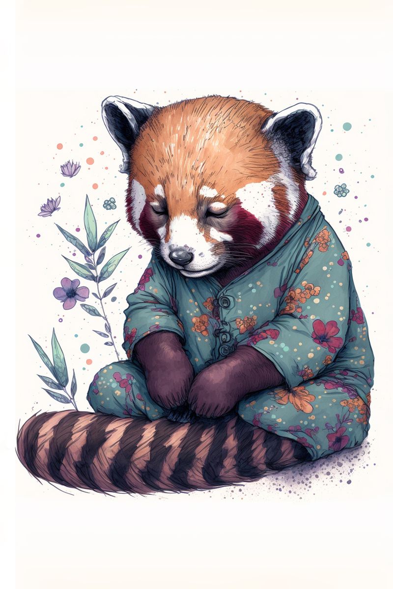 Red Panda - Splash Paint