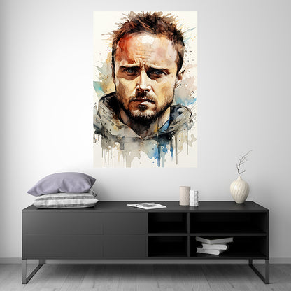 Aaron Paul - I - Portrait - Splash Paint