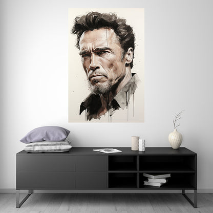 Arnold Schwarzenegger - I - Portrait - Splash Paint