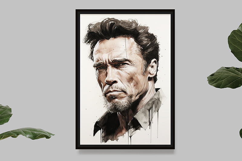 Arnold Schwarzenegger - I - Portrait - Splash Paint