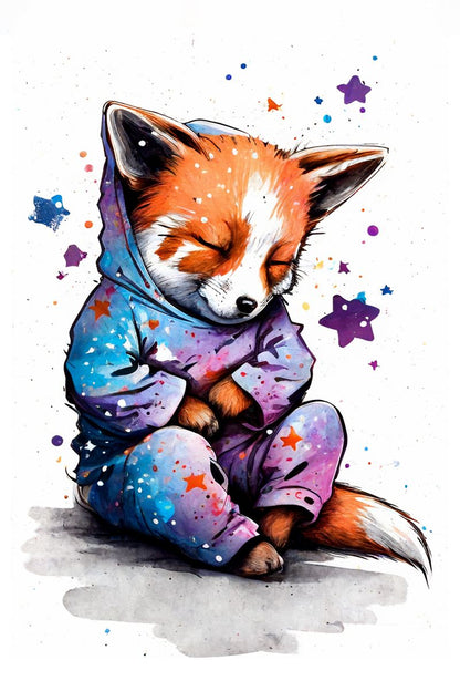 Fox I - Splash Paint