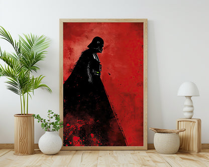 Darth Vader - Minimalist Red Silhouette