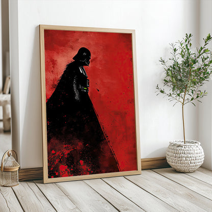 Darth Vader - Minimalist Red Silhouette