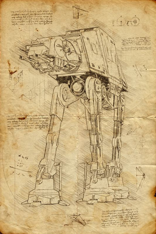 AT AT - Star Wars - Da Vinci Style