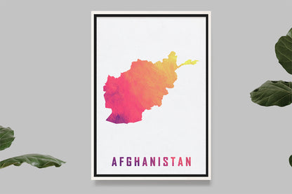 Afghanistan - Watercolor Map