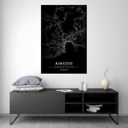 Ajaccio - Carte Jaune et Vert