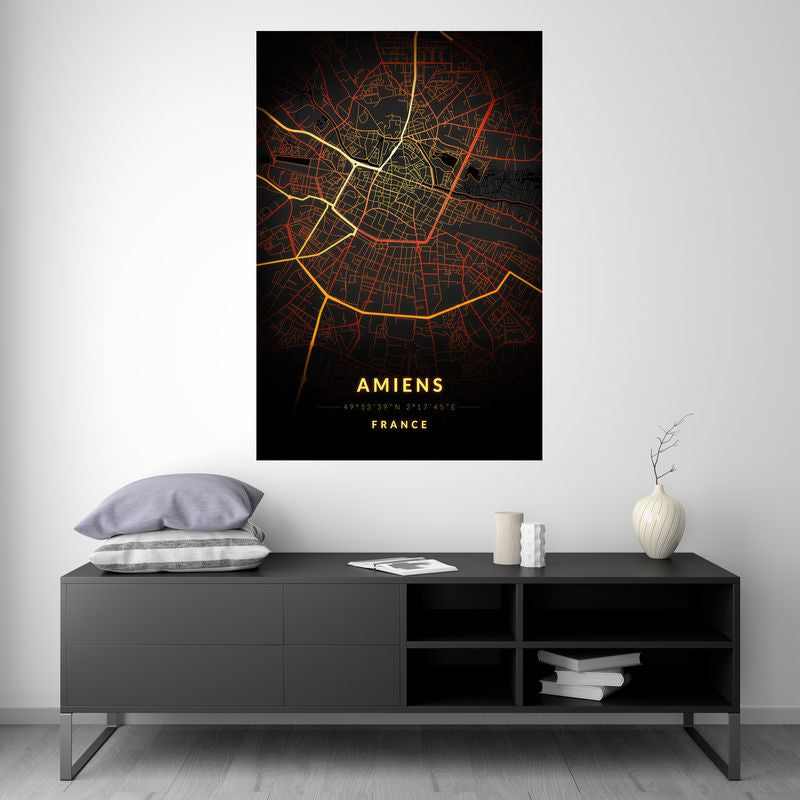 Amiens - Vintage Map