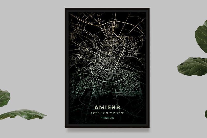 Amiens - Carte Jaune et Vert