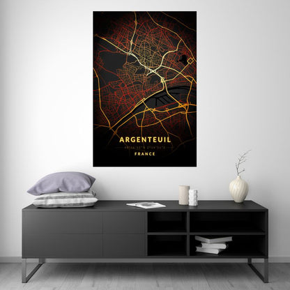 Argenteuil - Vintage Map