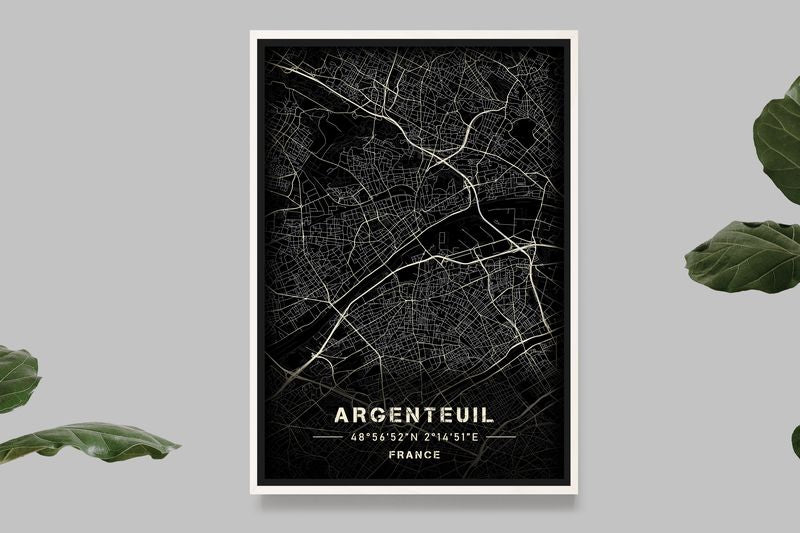 Argenteuil - Carte Noir et Blanc