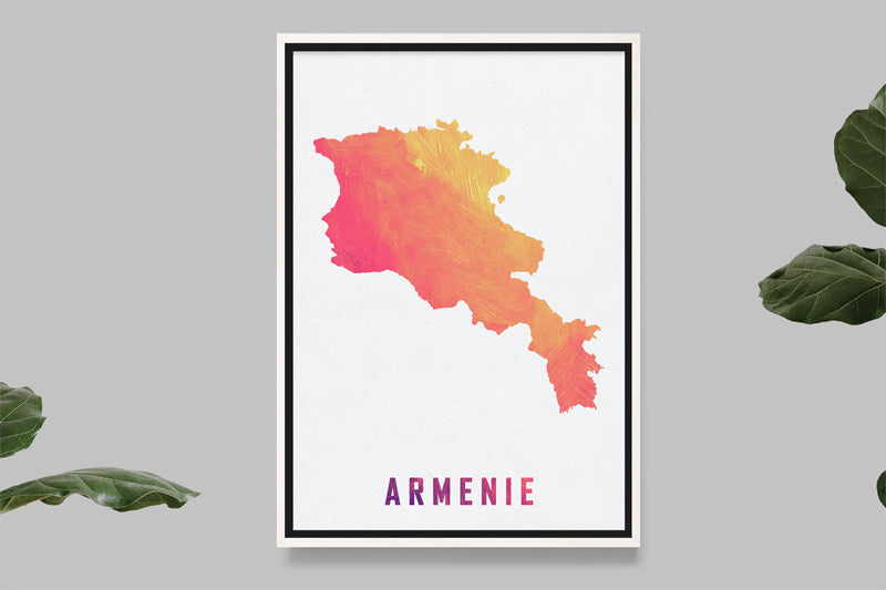 Armenia - Watercolor Map