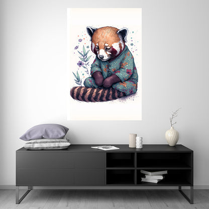 Red Panda - Splash Paint