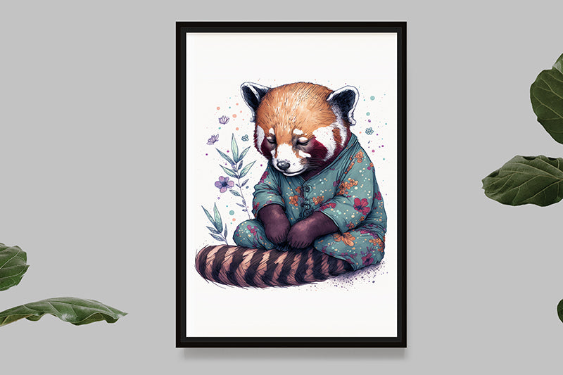Panda roux I - Splash Paint