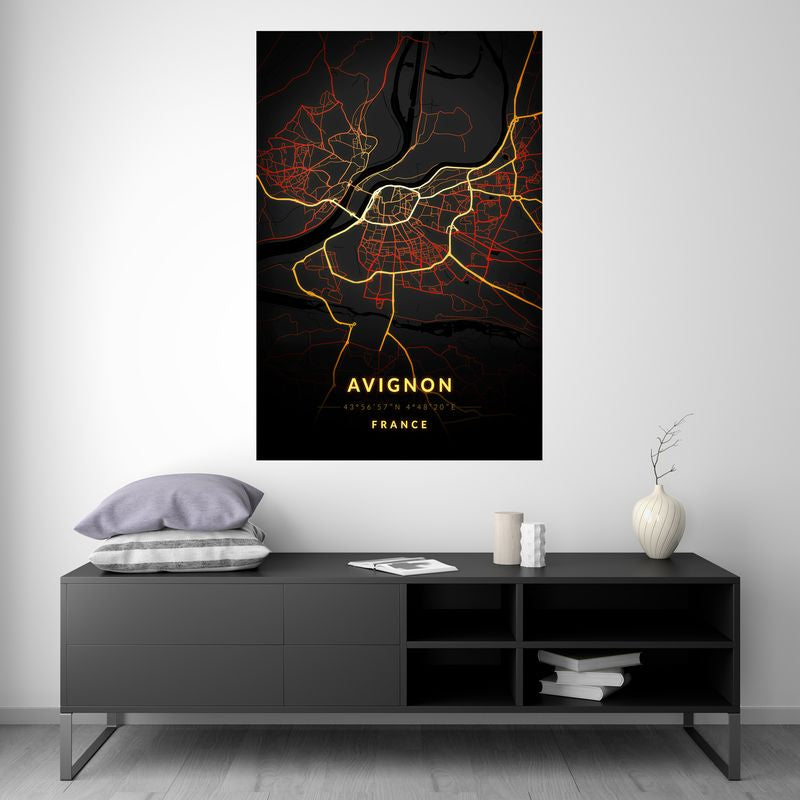 Avignon - Vintage Map