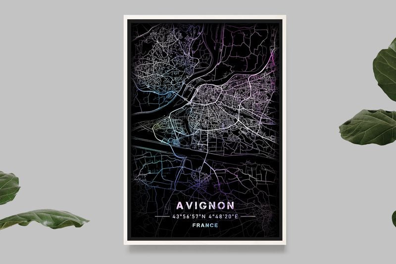 Avignon - Pastel Map