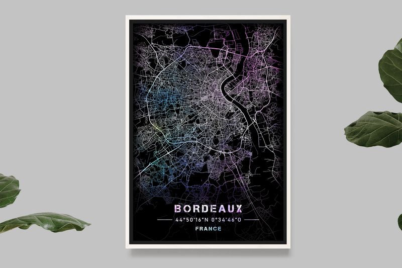 Bordeaux - Carte Pastel