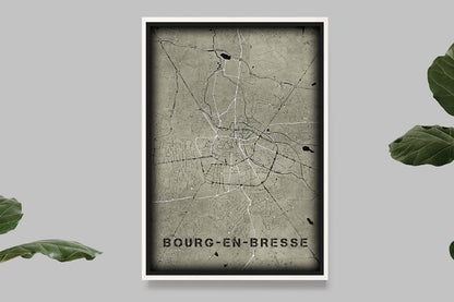 Bourg-en-Bresse - Western Map