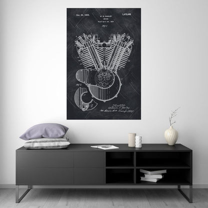 Harley Engine - Old Patent