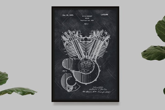 Harley Engine - Old Patent