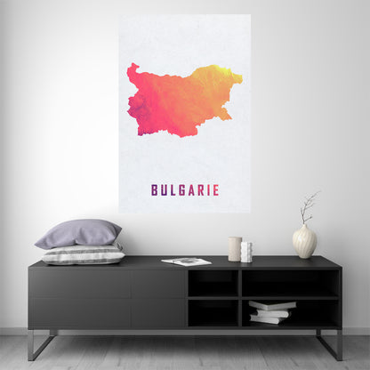 Bulgaria - Watercolor Map